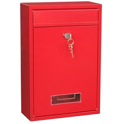 Kippen 10006AR skrzynka pocztowa "MAIL'", kolor czerwony, rozmiar: 320 x 215 x 90 mm Kippen 10006AR skrzynka pocztowa "MAIL'", kolor czerwony, rozmiar: 320 x 215 x 90 mm