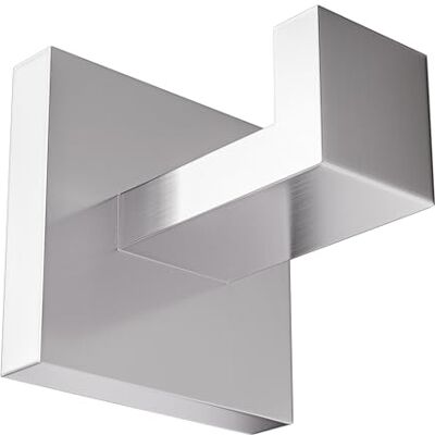 Amig Wieszak na ręczniki łazienkowe Mod. Isla-4 Ścienny haczyk na ręczniki w zestawie 55 x 55 x 55 mm stal nierdzewna matowy srebrny Amig Wieszak na ręczniki łazienkowe Mod. Isla-4 Ścienny haczyk na ręczniki w zestawie 55 x 55 x 55 mm stal nierdzewna matowy srebrny