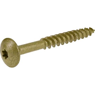 Power-Pro 47874 Star Drive Construction Lag śruby ochrona rdzy do projektów drewnianych na zewnątrz, 15 cm x 2-1/2 cala, 5 funtów wanna, ceramiczny brąz powlekany, 175 szt Power-Pro 47874 Star Drive Construction Lag śruby ochrona rdzy do projektów drewnianych na zewnątrz, 15 cm x 2-1/2 cala, 5 funtów wanna, ceramiczny brąz powlekany, 175 szt