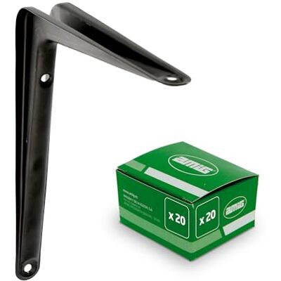 Amig Stalowy gołąb Opakowanie 20 sztuk 150 X 125 mm (6'' X 5'') Czarne wykończenie Mod.6 Amig Stalowy gołąb Opakowanie 20 sztuk 150 X 125 mm (6'' X 5'') Czarne wykończenie Mod.6