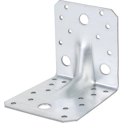 Alberts 820022 Łącznik kątowy do dużych obciążeń sendzimir ocynkowany 105 x 105 x 90 mm zestaw 20 szt. Alberts 820022 Łącznik kątowy do dużych obciążeń sendzimir ocynkowany 105 x 105 x 90 mm zestaw 20 szt.