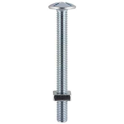 TimCo 0625RBP BZP Śruba dachowa i kwadratowa nakrętka M6 x 25 cynk (10 sztuk) TimCo 0625RBP BZP Śruba dachowa i kwadratowa nakrętka M6 x 25 cynk (10 sztuk)