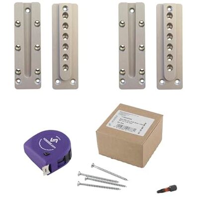 vasalat HVP łącznik do dużych obciążeń 40 x 130 x 12 mm 2 x łącznik do drewna niewidoczny idealny jako łącznik belek łącznie z 50 śrubami SPAC T-Star plus i 1 x bit TX20 vasalat HVP łącznik do dużych obciążeń 40 x 130 x 12 mm 2 x łącznik do drewna niewidoczny idealny jako łącznik belek łącznie z 50 śrubami SPAC T-Star plus i 1 x bit TX20