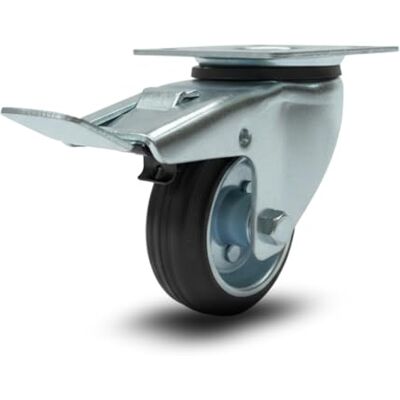 GBL4BRAKES 125/100/80 Mm Koła Obrotowe Z Hamulcem Cichy Gumowy Kółka Obrotowe Do Wózków Do Ciężkich Ładunków, Mebli, Sprzętu Agd, Stołów Warsztatowych (80 Mm, 1) GBL4BRAKES 125/100/80 Mm Koła Obrotowe Z Hamulcem Cichy Gumowy Kółka Obrotowe Do Wózków Do Ciężkich Ładunków, Mebli, Sprzętu Agd, Stołów Warsztatowych (80 Mm, 1)