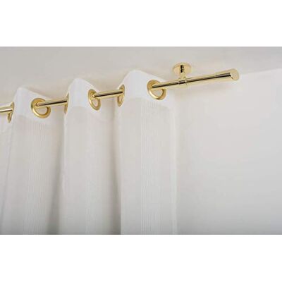 InCasa karnisz : Ø 20 mm bez pierścieni, długość 280 cm, mosiądz polerowany InCasa karnisz : Ø 20 mm bez pierścieni, długość 280 cm, mosiądz polerowany