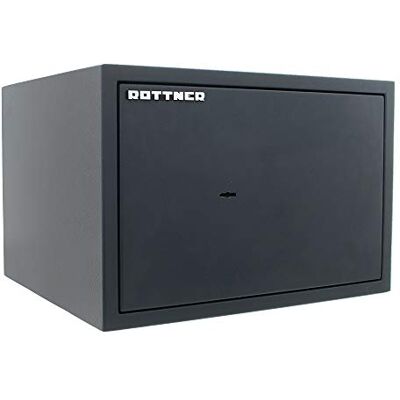Rottner Sejf meblowy S2 Powersafe 300, certyfikat S-2, zamek dwubrodowy, antracyt, szer. x wys. 445 x 300 mm, materiał mocujący w zestawie, ograniczona ochrona przeciwpożarowa, 1 półka Rottner Sejf meblowy S2 Powersafe 300, certyfikat S-2, zamek dwubrodowy, antracyt, szer. x wys. 445 x 300 mm, materiał mocujący w zestawie, ograniczona ochrona przeciwpożarowa, 1 półka