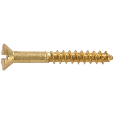 Hillman 1164 Brass Oval Head Slotted Wood Screw 6 x 3/4 in. 48-Pack Hillman 1164 Brass Oval Head Slotted Wood Screw 6 x 3/4 in. 48-Pack