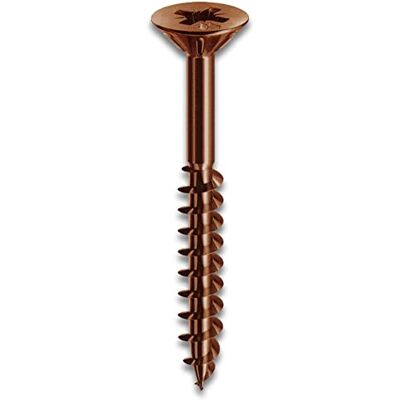 MUSTAD - Viti panel-vit pf testa svasata piana - ø4.5x45 - Bronze-coated steel - Screw MUSTAD - Viti panel-vit pf testa svasata piana - ø4.5x45 - Bronze-coated steel - Screw