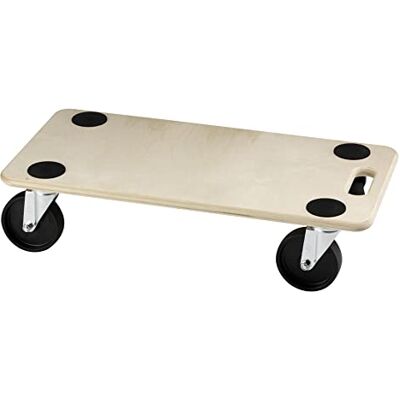 Dörner + Helmer Wózek transportowy z litego drewna, 590 mm x 290 mm x 145 mm, nośność 300 kg, kółka z tworzywa sztucznego, do skrzyń i mebli Dörner + Helmer Wózek transportowy z litego drewna, 590 mm x 290 mm x 145 mm, nośność 300 kg, kółka z tworzywa sztucznego, do skrzyń i mebli