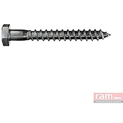 RAM CHEVILLES ET FIXATIONS Uchwyty ze stali ocynkowanej, 10 mm x 100 mm, szare, 10 sztuk RAM CHEVILLES ET FIXATIONS Uchwyty ze stali ocynkowanej, 10 mm x 100 mm, szare, 10 sztuk
