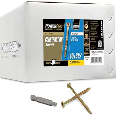 Power-Pro Hilbj #The Hillman Group 967771 The Hillman Group wewnętrzna śruba 25 x 3-1/2 cala, Power-Pro Hilbj #The Hillman Group 967771 The Hillman Group wewnętrzna śruba 25 x 3-1/2 cala,