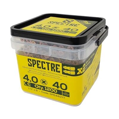 ForgeFix SPE440YT Spectre PZ kompatybilny wkręt do drewna CSK ZYP 4,0 x 40mm - Wkręt do drewna ForgeFix SPE440YT Spectre PZ kompatybilny wkręt do drewna CSK ZYP 4,0 x 40mm - Wkręt do drewna