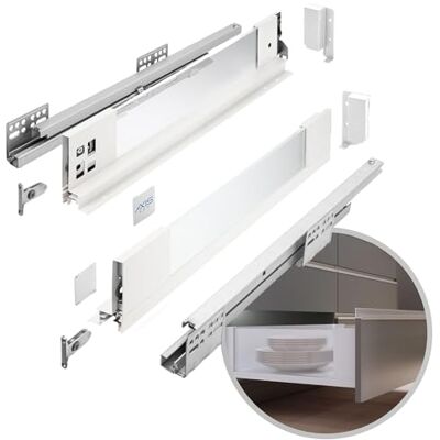GTV System szuflad AXIS PRO szuflada ze szklanymi bokami szuflada system szuflad wysokość: 84 mm długość: 500 mm biała z mlecznym szkłem GTV System szuflad AXIS PRO szuflada ze szklanymi bokami szuflada system szuflad wysokość: 84 mm długość: 500 mm biała z mlecznym szkłem