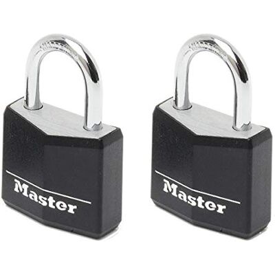 Master Lock 9130EURTBLK zestaw 2 klocków z aluminium z pokrywą winylową Master Lock 9130EURTBLK zestaw 2 klocków z aluminium z pokrywą winylową