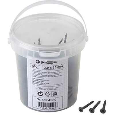 Meister 904220 wkręty do szybkiego montażu 3,9 x 35 mm, 500 sztuk Meister 904220 wkręty do szybkiego montażu 3,9 x 35 mm, 500 sztuk