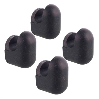 WAGNER hooks4home — designerski wieszak ścienny PILL 4-częściowy zestaw — 50 x 30 x 35 mm, tworzywo sztuczne bio z recyklingu, czarne — Made in DE – 17040024 WAGNER hooks4home — designerski wieszak ścienny PILL 4-częściowy zestaw — 50 x 30 x 35 mm, tworzywo sztuczne bio z recyklingu, czarne — Made in DE – 17040024
