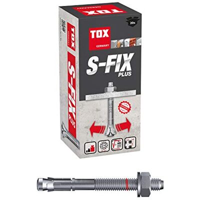 TOX Kotwa śrubowa S-Fix Plus M12 x 220/128+143 mm 20 sztuk 04210140 ocynkowana TOX Kotwa śrubowa S-Fix Plus M12 x 220/128+143 mm 20 sztuk 04210140 ocynkowana