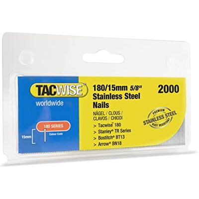 Tacwise 18015 mm Stal Nierdzewna 18G Gwoździe - Gwoździe Tacwise 18015 mm Stal Nierdzewna 18G Gwoździe - Gwoździe