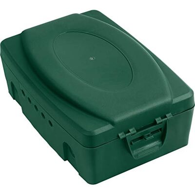 Meister Safebox 330 x 230 x 125 mm – do gniazd wielokrotnych i urządzeń elektrycznych – ochrona przed wodą rozbryzgową IP54 – do kabli o grubości do 10,4 mm – ochrona przed wilgocią i Meister Safebox 330 x 230 x 125 mm – do gniazd wielokrotnych i urządzeń elektrycznych – ochrona przed wodą rozbryzgową IP54 – do kabli o grubości do 10,4 mm – ochrona przed wilgocią i