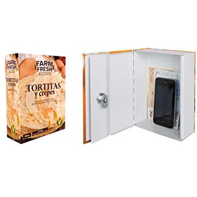 ARREGUI Chef ukryty schowek na pieniądze, przebrany za opakowanie sosów, stal, 137 x 188 x 68 mm, wielokolorowy ARREGUI Chef ukryty schowek na pieniądze, przebrany za opakowanie sosów, stal, 137 x 188 x 68 mm, wielokolorowy