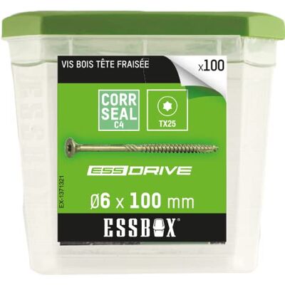 essbox EX-1371321 - Mocowanie - Ø6 mm, 100 mm, 100 szt. - Drewno essbox EX-1371321 - Mocowanie - Ø6 mm, 100 mm, 100 szt. - Drewno