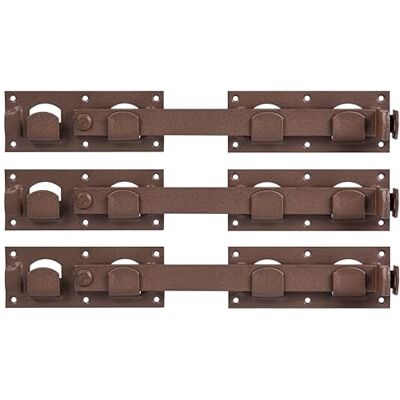 Alberts 821951 Zapadka do bram dwuskrzydłowych DURAVIS® rdzawobrązowy, powłoka duplex rozmiar 423 x 70 mm zestaw 3 szt. Alberts 821951 Zapadka do bram dwuskrzydłowych DURAVIS® rdzawobrązowy, powłoka duplex rozmiar 423 x 70 mm zestaw 3 szt.