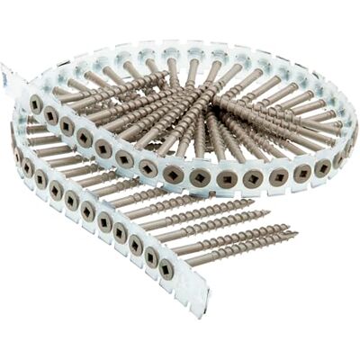 SENCO Duraspin śruba numer 20 na 5-1/2 cala uniwersalny zewnętrzny drewniany wkręt kompozytowy (800 na pudełko) (08D250W) SENCO Duraspin śruba numer 20 na 5-1/2 cala uniwersalny zewnętrzny drewniany wkręt kompozytowy (800 na pudełko) (08D250W)