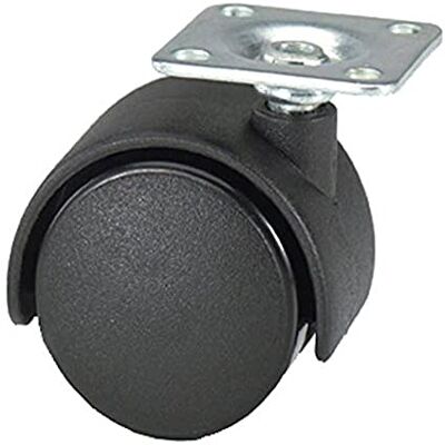 Merriway BH06027 kółko kółko podwójne mocowanie 50 mm, biały, zestaw 4 sztuk Merriway BH06027 kółko kółko podwójne mocowanie 50 mm, biały, zestaw 4 sztuk