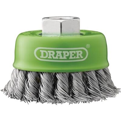 Draper 08054 Szczotka druciana ze stali nierdzewnej, 75 mm, M14 Draper 08054 Szczotka druciana ze stali nierdzewnej, 75 mm, M14