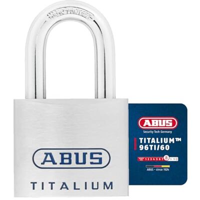 ABUS Mechaniczna 96TI/60 tytanowa otwarta kłódka, 60 mm ABUS Mechaniczna 96TI/60 tytanowa otwarta kłódka, 60 mm