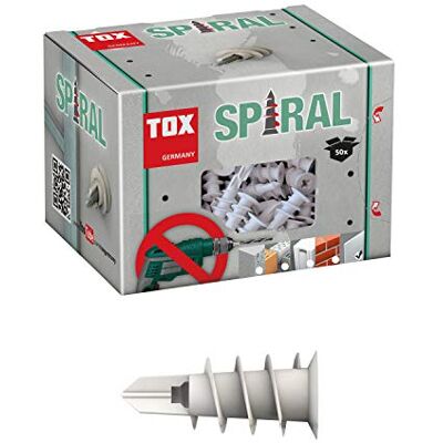 TOX 68100231 Kołek Gipsowo-Kartonowy Spiralny, 32 mm, 50 Sztuk TOX 68100231 Kołek Gipsowo-Kartonowy Spiralny, 32 mm, 50 Sztuk