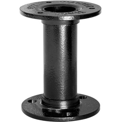 WAGNER noga meblowa/noga stołu/noga meblowa Industrial Pipe — Ø 30 x 100 mm, w zestawie dwie przykręcane płyty Ø 75 mm, stal malowana proszkowo czarna — 12501001 WAGNER noga meblowa/noga stołu/noga meblowa Industrial Pipe — Ø 30 x 100 mm, w zestawie dwie przykręcane płyty Ø 75 mm, stal malowana proszkowo czarna — 12501001