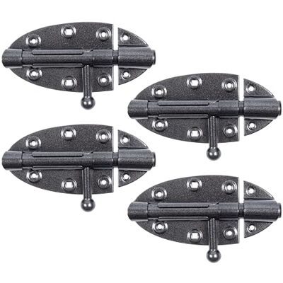 Alberts 822576 Rygiel trzpieniowy DURAVIS® z okrągłym uchwytem diamentowoczarny, powłoka duplex płytka 112 x 72 średnica trzpienia 16 mm zestaw 4 szt. Alberts 822576 Rygiel trzpieniowy DURAVIS® z okrągłym uchwytem diamentowoczarny, powłoka duplex płytka 112 x 72 średnica trzpienia 16 mm zestaw 4 szt.