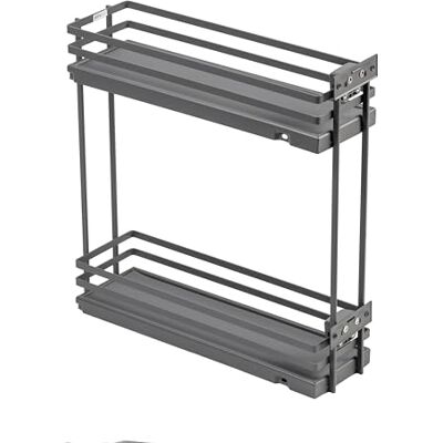 GTV Organizer kuchenny MOVIXPRO wyposażenie cargo wysuwany system regałów szerokość zewnętrzna 200 mm 2 półki bez szyn antracyt GTV Organizer kuchenny MOVIXPRO wyposażenie cargo wysuwany system regałów szerokość zewnętrzna 200 mm 2 półki bez szyn antracyt