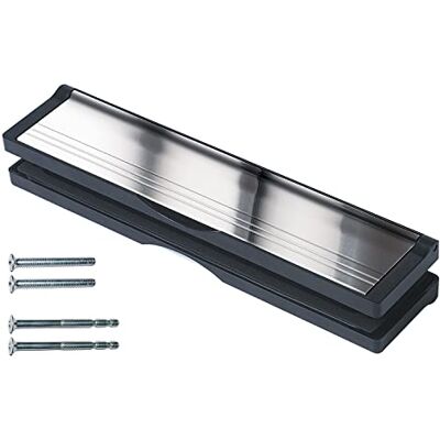 Keypak Skrzynka na listy 30,6 cm, pasuje do drzwi 40–80 mm, klapa zapobiegająca zatrzaskom, wewnętrzny wyłącznik przeciągu, regulowana skrzynka na listy do drzwi kompozytowych UPVC (czarna/polerowana Keypak Skrzynka na listy 30,6 cm, pasuje do drzwi 40–80 mm, klapa zapobiegająca zatrzaskom, wewnętrzny wyłącznik przeciągu, regulowana skrzynka na listy do drzwi kompozytowych UPVC (czarna/polerowana