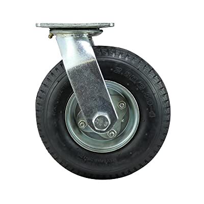 Shepherd Hardware 9794 8-calowy pneumatyczny kółko samonastawne, czarne, 20 cm (8") Shepherd Hardware 9794 8-calowy pneumatyczny kółko samonastawne, czarne, 20 cm (8")
