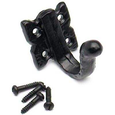 Merriway ® BH00523 antyczny pojedynczy haczyk na szlafrok czarny Merriway ® BH00523 antyczny pojedynczy haczyk na szlafrok czarny
