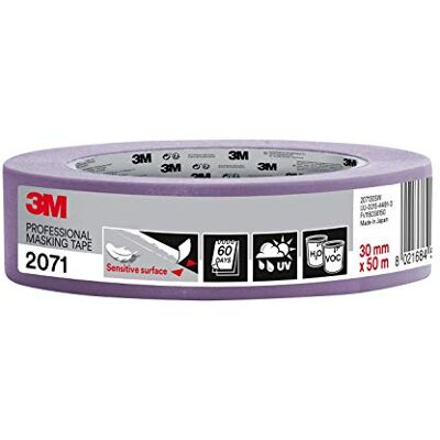 3M Taśma maskująca 2071 wrażliwe powierzchnie, niski poziom mocowania, wewnątrz i na zewnątrz, 30 mm x 50 m 3M Taśma maskująca 2071 wrażliwe powierzchnie, niski poziom mocowania, wewnątrz i na zewnątrz, 30 mm x 50 m