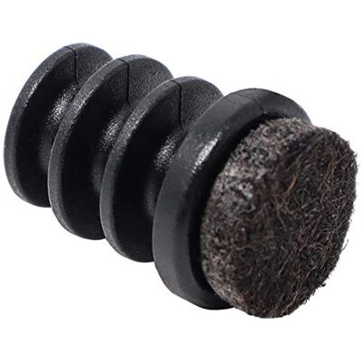 Adsamm INS-R-F-BL-18-16 INS-R-F-BL-18 16 x zaślepki lamelowe z filcu, czarne, Ø 18 mm Adsamm INS-R-F-BL-18-16 INS-R-F-BL-18 16 x zaślepki lamelowe z filcu, czarne, Ø 18 mm