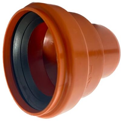 KACZMAREK KG Złącze przejściowe 136 x 110 mm z kamionki PVC-U, złączka, z uszczelką, do zewnętrznych systemów odwadniających, gumowa uszczelka, instalacja ścieków, system rur kanalizacyjnych KACZMAREK KG Złącze przejściowe 136 x 110 mm z kamionki PVC-U, złączka, z uszczelką, do zewnętrznych systemów odwadniających, gumowa uszczelka, instalacja ścieków, system rur kanalizacyjnych