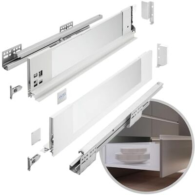 GTV System szuflad AXIS PRO szuflada ze szklanymi bokami szuflada system szuflad wysokość: 116 mm długość: 500 mm biała z mlecznym szkłem GTV System szuflad AXIS PRO szuflada ze szklanymi bokami szuflada system szuflad wysokość: 116 mm długość: 500 mm biała z mlecznym szkłem