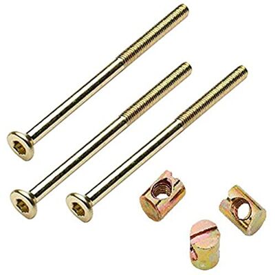 Merriway ® BH01772 60 mm x 6 mm (2,3/8 x 1/4 cala) śruba do mebli z łbem sześciokątnym i nakrętką beczkową opakowanie 10 sztuk Merriway ® BH01772 60 mm x 6 mm (2,3/8 x 1/4 cala) śruba do mebli z łbem sześciokątnym i nakrętką beczkową opakowanie 10 sztuk