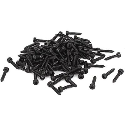 uxcell sourcingmap® 2 mm x 10 mm śruby samogwintujące z łbem sześciokątnym z łbem sześciokątnym czarne 100 szt. uxcell sourcingmap® 2 mm x 10 mm śruby samogwintujące z łbem sześciokątnym z łbem sześciokątnym czarne 100 szt.