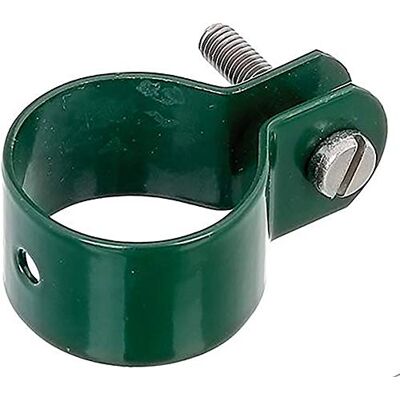 Alberts 855369 Zacisk na słupki ocynkowany, plastyfikowany, w kolorze zielonym kołnierz Ø 48 mm zestaw 5 szt. Alberts 855369 Zacisk na słupki ocynkowany, plastyfikowany, w kolorze zielonym kołnierz Ø 48 mm zestaw 5 szt.