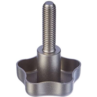 Ganter Normelemente stal szlachetna śruba z uchwytem gwiazdowym GN 5334-40-M8-30 matowo szlifowana 1 sztuka, średnica uchwytu d1: 40 mm; gwint: M8 x 30 mm, srebrny Ganter Normelemente stal szlachetna śruba z uchwytem gwiazdowym GN 5334-40-M8-30 matowo szlifowana 1 sztuka, średnica uchwytu d1: 40 mm; gwint: M8 x 30 mm, srebrny