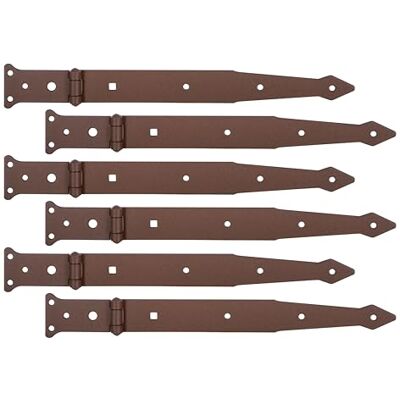 Alberts 822118 Zawias rzutnikowy DURAVIS® rdzawobrązowy, powłoka duplex rozmiar 302/77 x 48 mm zestaw 6 szt. Alberts 822118 Zawias rzutnikowy DURAVIS® rdzawobrązowy, powłoka duplex rozmiar 302/77 x 48 mm zestaw 6 szt.