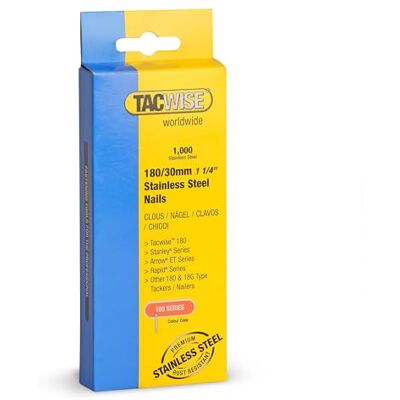 Gwoździe ze Stali Nierdzewnej Tacwise 30mm - Typ 180 L - 1000 szt. Gwoździe ze Stali Nierdzewnej Tacwise 30mm - Typ 180 L - 1000 szt.