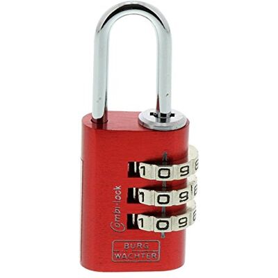 Burg-Wächter Combi Lock 88 20 Fun SB regulowany zamek szyfrowy, grubość pałąka 3,2 mm, 3 rolki z liczbami Burg-Wächter Combi Lock 88 20 Fun SB regulowany zamek szyfrowy, grubość pałąka 3,2 mm, 3 rolki z liczbami