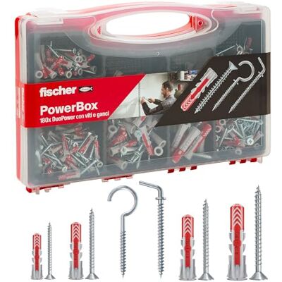 Fischer PowerBox 180 Kołki na Ścianę - Obsługuje duże obciążenia Fischer PowerBox 180 Kołki na Ścianę - Obsługuje duże obciążenia