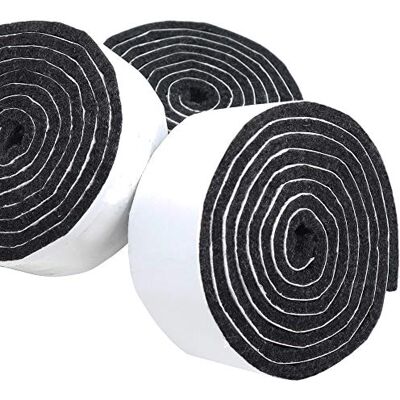 Adsamm FP-35-SA-BL-291000-3 FP-35-SA-BL-291000 3 x samoprzylepne taśmy filcowe do przycięcia, czarne, 29 x 1000 mm Adsamm FP-35-SA-BL-291000-3 FP-35-SA-BL-291000 3 x samoprzylepne taśmy filcowe do przycięcia, czarne, 29 x 1000 mm